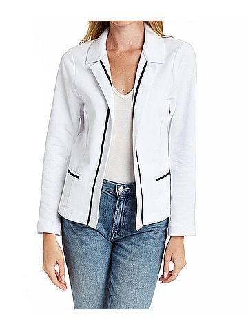 Drew Kristen Terry Jacket in White (view 2)