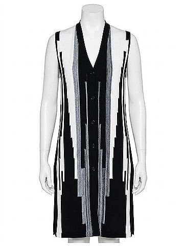 Stella Carakasi A-List Vest in Black/Soft White (view 1)