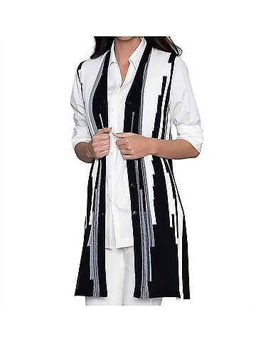 Stella Carakasi A-List Vest in Black/Soft White (view 2)