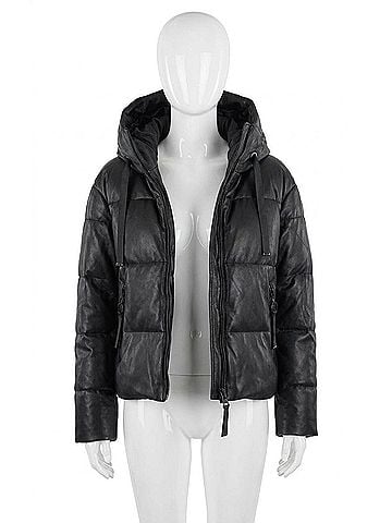 Carre Noir Vegan Jacket in Black (view 1)