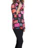 MULTIPLES Pink 3/4 Sleeve Button Front Print Jacket in Fuschia/Black Size M - photo 3