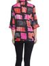 MULTIPLES Pink 3/4 Sleeve Button Front Print Jacket in Fuschia/Black Size M - photo 4
