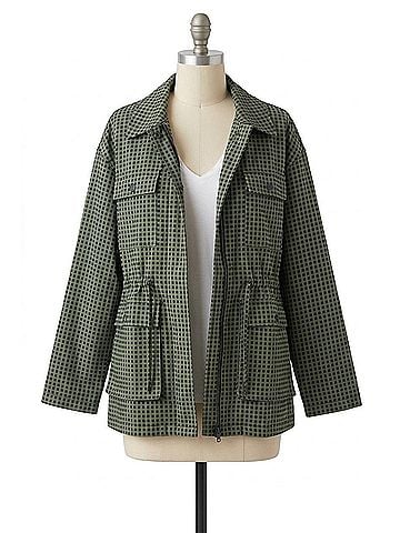 STINE GOYA Niklas Jacket in Grid (view 1)