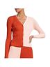 STAUD Color Block Red Pink Sweater Vest Size S - photo 1