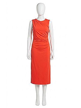 ESQUALO Scoop Neck Dress in Orange (view 1)