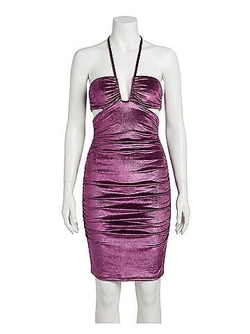 Susana Monaco Square Wire Cross Dress in Grape Jam (view 1)