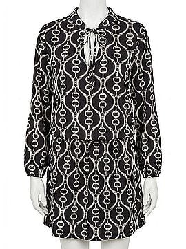 Ariella Smocking Links Detail Dress in Black (view 1)