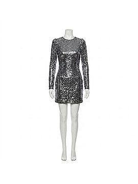 Rachel Zoe Karlee Sparkle Backless Sequin Dress in Charcoal (view 1)