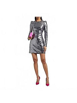 Rachel Zoe Karlee Sparkle Backless Sequin Dress in Charcoal (view 2)
