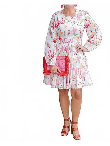 Anna Cate Women's Diandra Mini Dress in Pink Lily (view 2)