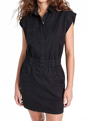 Pistola Rosie Mini Dress in Fade To Black (view 2)