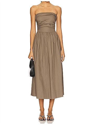 Pistola Florence Strappy Back Dress in Driftwood (view 2)