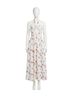 Line & Dot White Reeta Midi Dress in White Multi Size L - photo 1