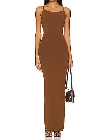 All The Ways Anya Maxi Dress in Mocha (view 2)