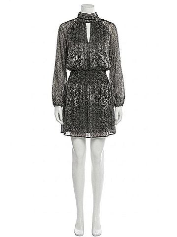 Veronica M. Smocked Chiffon Dress in Jenica (view 1)