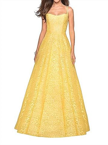 La Femme Prom Dress in Yellow (view 2)