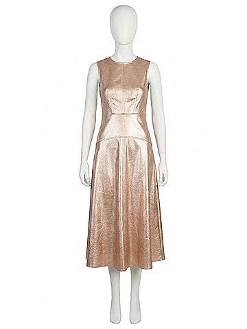 Elizabeth and James Claire Dress in Metallic Denim (view 1)