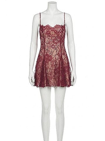Majorelle Tracy Mini Dress in Oxblood (view 1)