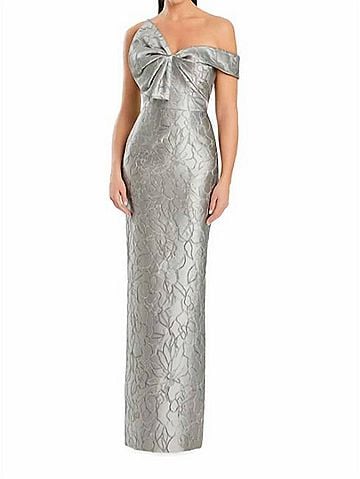 Alexander by Daymor Long Gown in Silver (view 2)