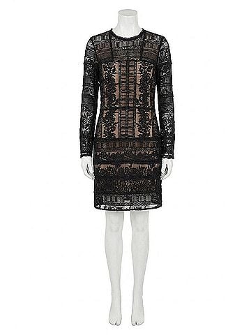 Parker Lace Dress With Slip in Black (view 1)