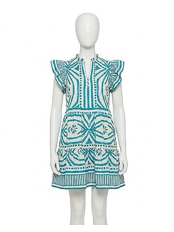 Omika Wilora Mini Dress in Jolie Lagoon (view 1)