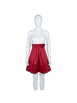 Nova Two-Tone Dress in Applered-White (view 1)
