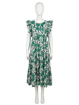 Grace & Emma Beatrice Midi Dress in Pink &amp; Green (view 1)