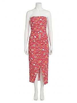 Vanessa Bruno Cleopatre Strapless Midi Dress in Fuchsia (view 1)
