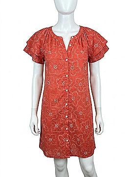 Dylan Charlie Ruffle Dress in Red (view 1)