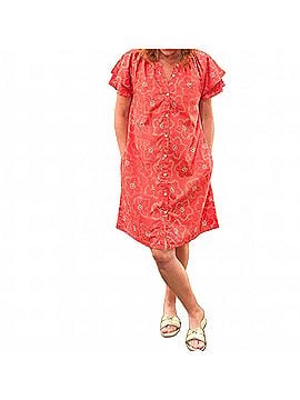 Dylan Charlie Ruffle Dress in Red (view 2)