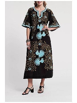 Frances Valentine Charming Caftan in Light Blue And Black (view 2)