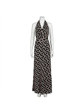 Nili Lotan Alba Halterneck Dress in Big Chain Gold/Black (view 1)
