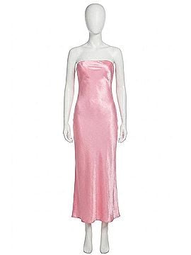 SNDYS. Angel Strapless Midi Dress in Pink (view 1)