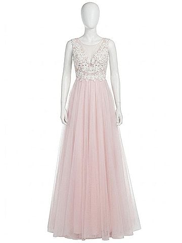 Colors Dress Embellished Bodice Gown in Pink (view 1)