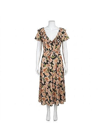 The Great. The Parish Dress in Victorian Rose Print (view 1)