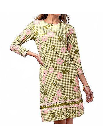 Spartina 449 Marlowe Pocket Dress in Castillo Gingham (view 2)