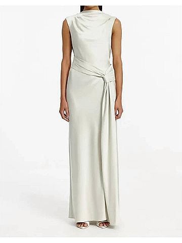 Significant Other Luka Contemporary Sleeveless Gown in Oyster (view 2)