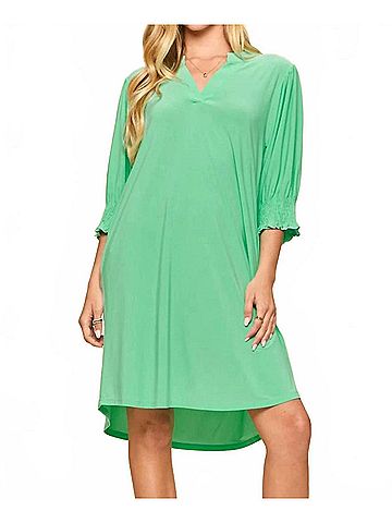 Dear Scarlett Lizzy Petal Dress in Aqua Mint (view 2)