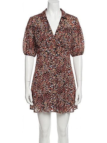 Free People Bonnie Floral Chiffon Mini Dress in Multi (view 1)