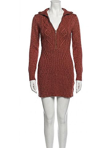 Free People Mont Blanc Mini Dress in Red Jasper (view 1)