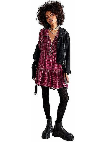 Free People Elora Mini Dress in Juneberry (view 2)
