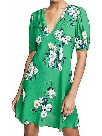 Free People Neon Garden Mini Dress in Green (view 2)