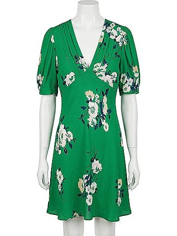 Free People Neon Garden Mini Dress in Green (view 1)