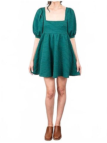 Free People Violet Mini Dress in Green Balsam (view 2)