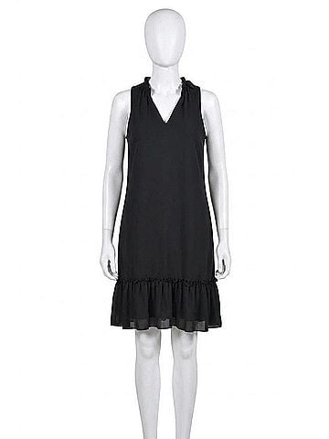 Frank Lyman Design Tamela Sleeveless Ruffle Bottom Dress With Detachable Necklace in Twilight (view 1)