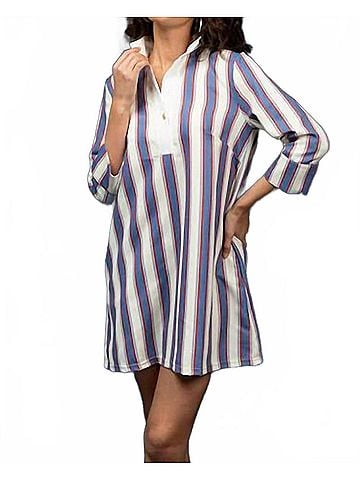 SMITH & QUINN Martha Mini Dress in Cottage Stripe (view 2)