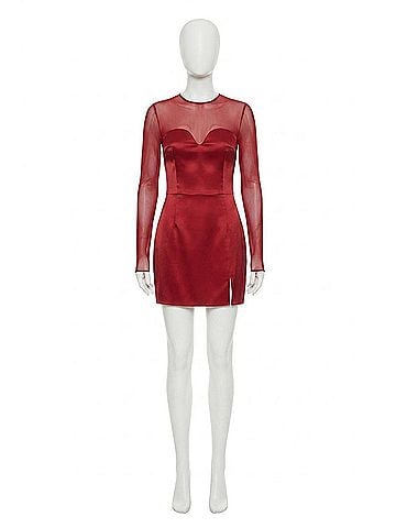 Amanda Uprichard Olsen Dress in Red (view 1)