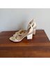 Badgley Mischka Gold Tan Sandals Size 8 1/2 - photo 4