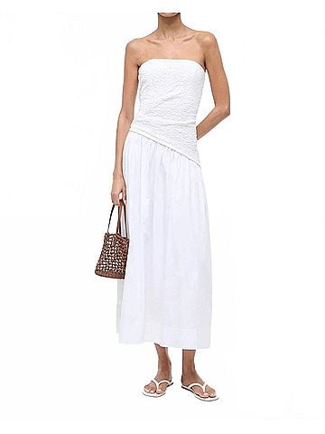 STAUD Nia Dress in White (view 2)