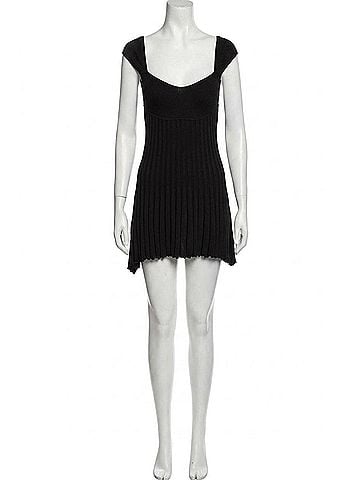 Free People Mandeline Mini Dress in Black (view 1)